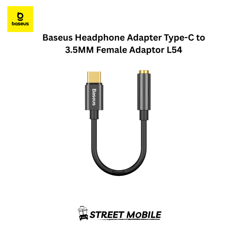 BASEUS TYPE C MALE TO 3.5MM HEADPHONE JACK