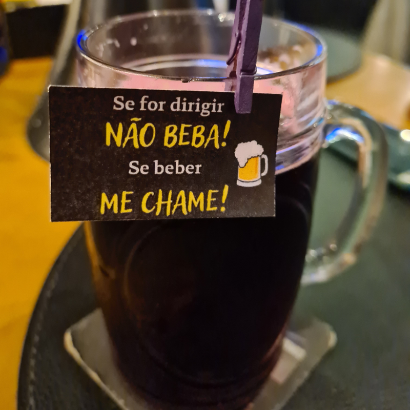 Tag para drink exemplo