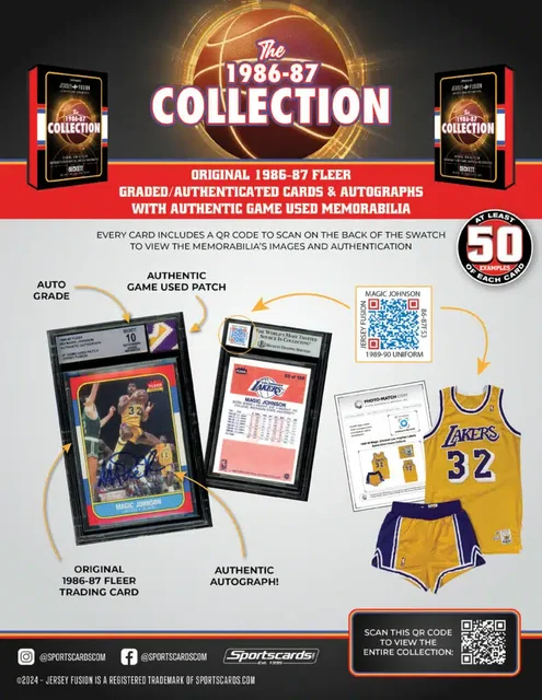 FICHE] 2024 JERSEY FUSION THE 1986-87 COLLECTION - Basketball 