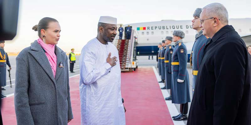 Mali: arrivée du Président Assimi Goïta à Moscou pour le 3ème Sommet Russie-Afrique