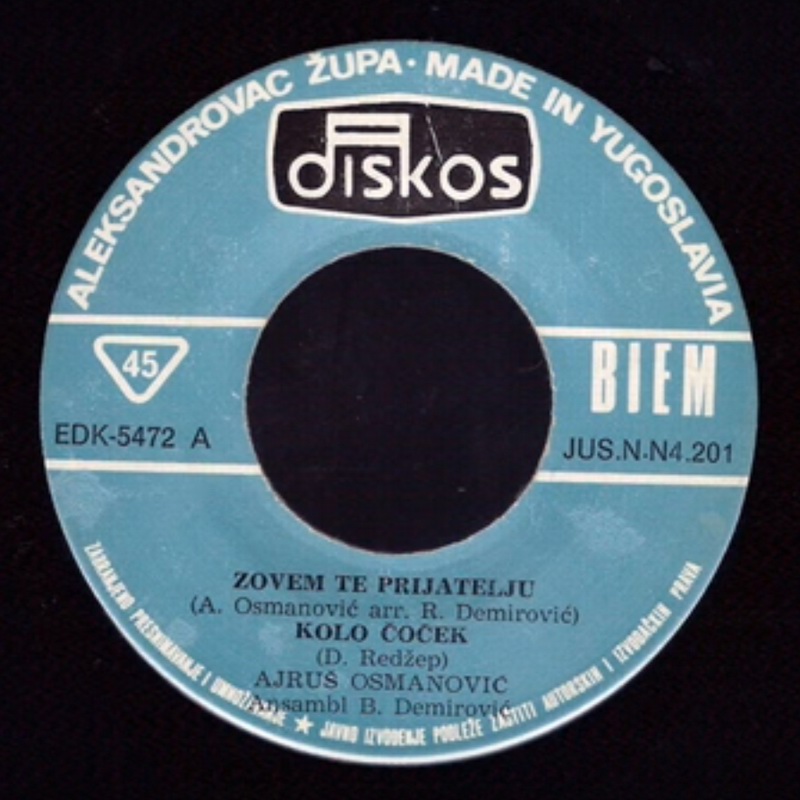 Ajrus Osmanovic - 1974 - Zovem te prijatelju - B