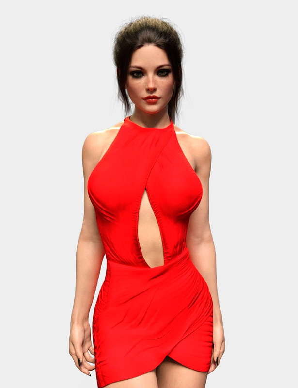 X-Fashion Flirty Dress for Genesis 8 Female(s)