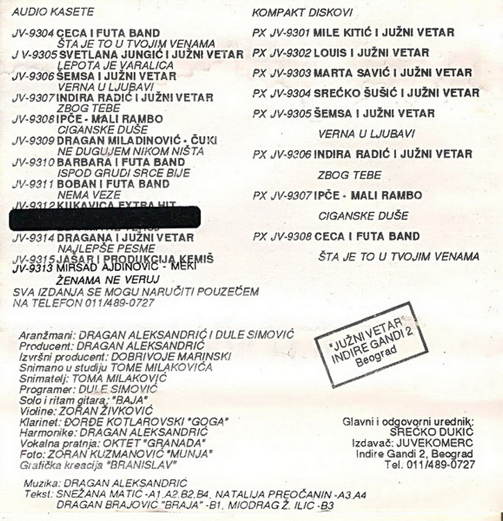 Ljilja Aleksandric Bucalo 1993 z