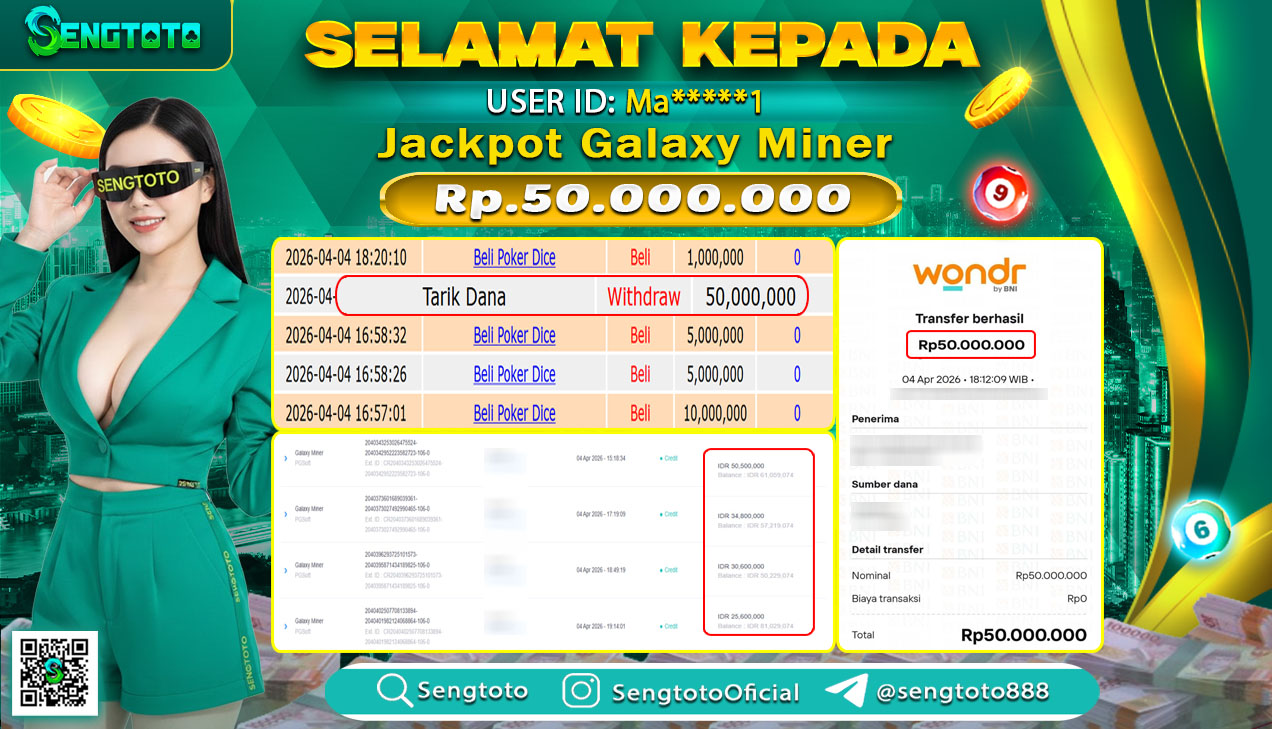 BUKTI PEMBAYARAN SLOT GALAXY MINER