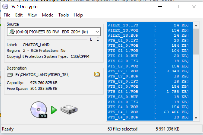 Files ready. Расширение файла VOB IFO bup. MAKEMKV. VTS_01_0. VOB DVD.