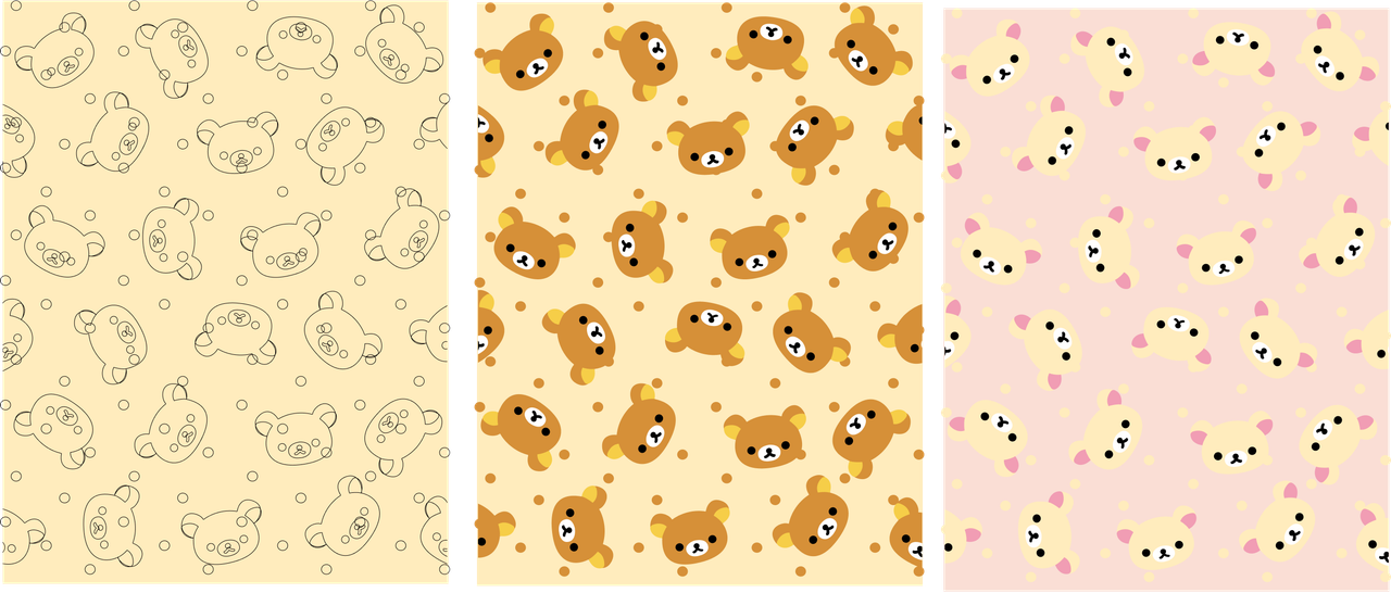Rilakkuma pattern explorations