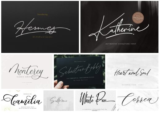 New Handwriting Fonts Pack