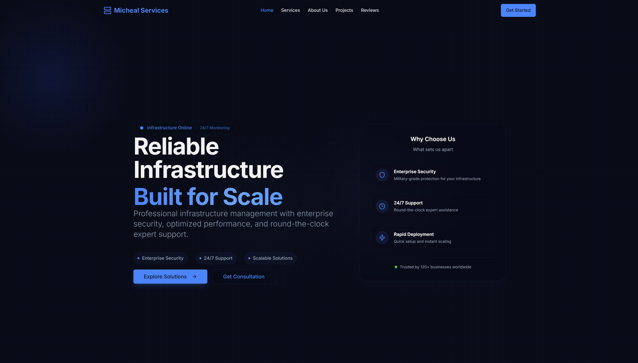 Micheal Services screenshot