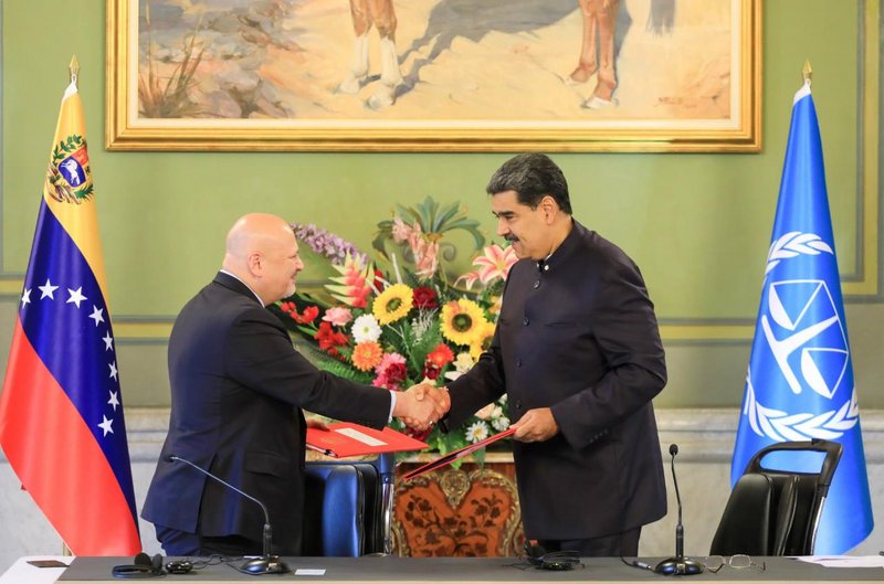 Karim Kahn y Nicolás Maduro