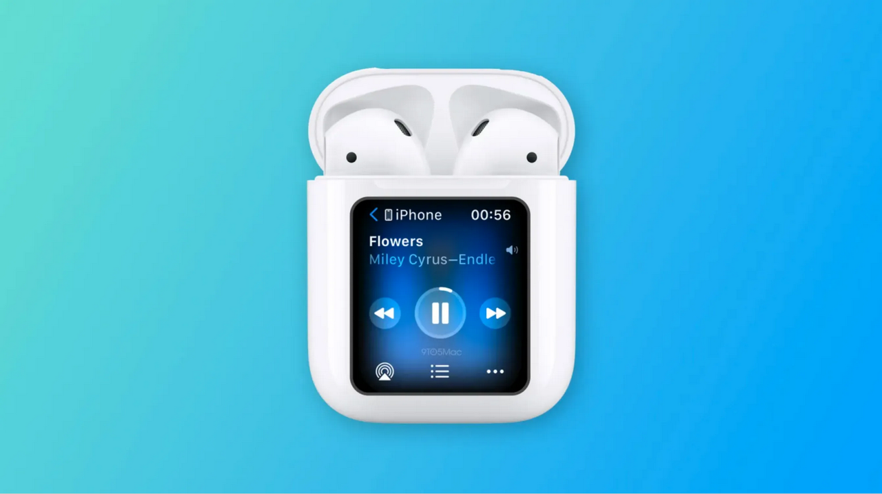Apple lanzará una nueva funda para AirPods con pantalla interactiva