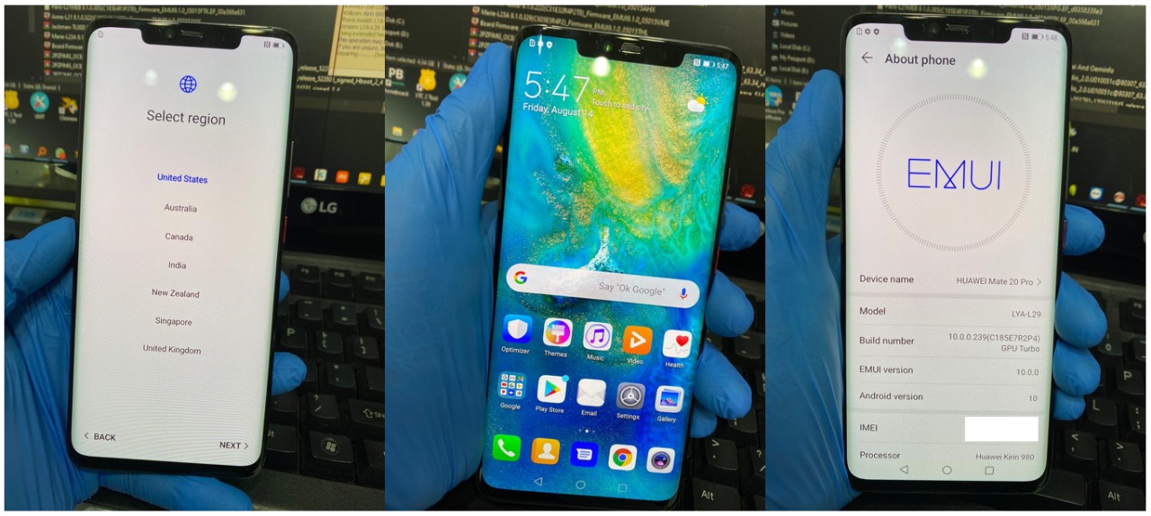 Huawei Mate 20 Pro LYA-L29 10.0.0 FRP and Huawei ID remove successful  Report - GSM-Forum