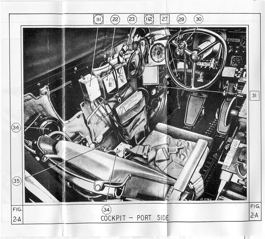 RAF B-24J Late Cockpit Left