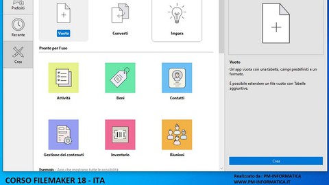 FileMaker da Zero ad esperto