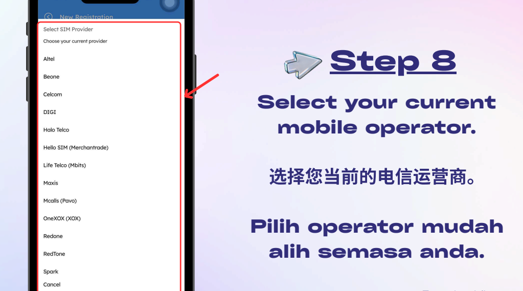 Pilih telco asal sebelum tukar ke Eastel
