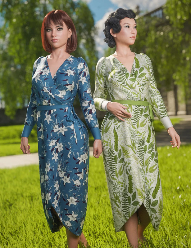 dForce Wrap Dress : Sylvan