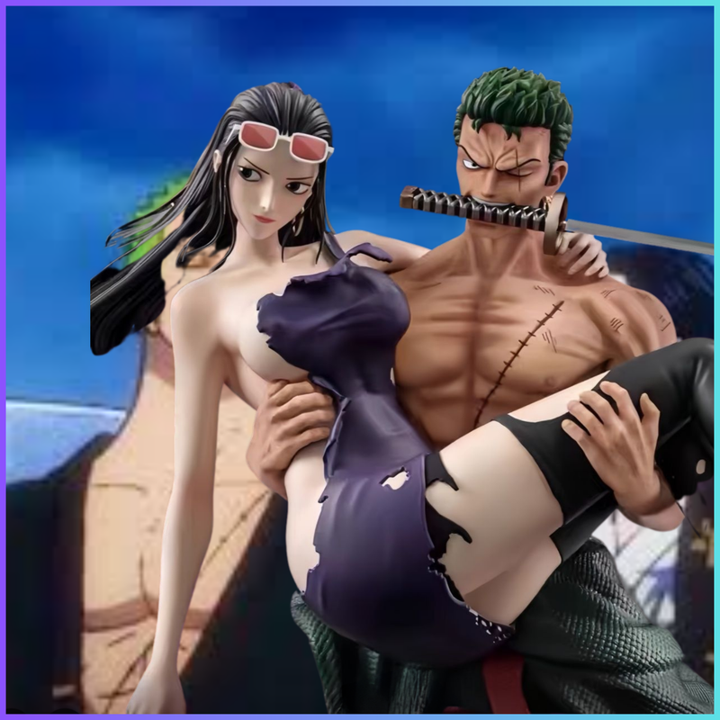 Zoro and Robin figurine before
