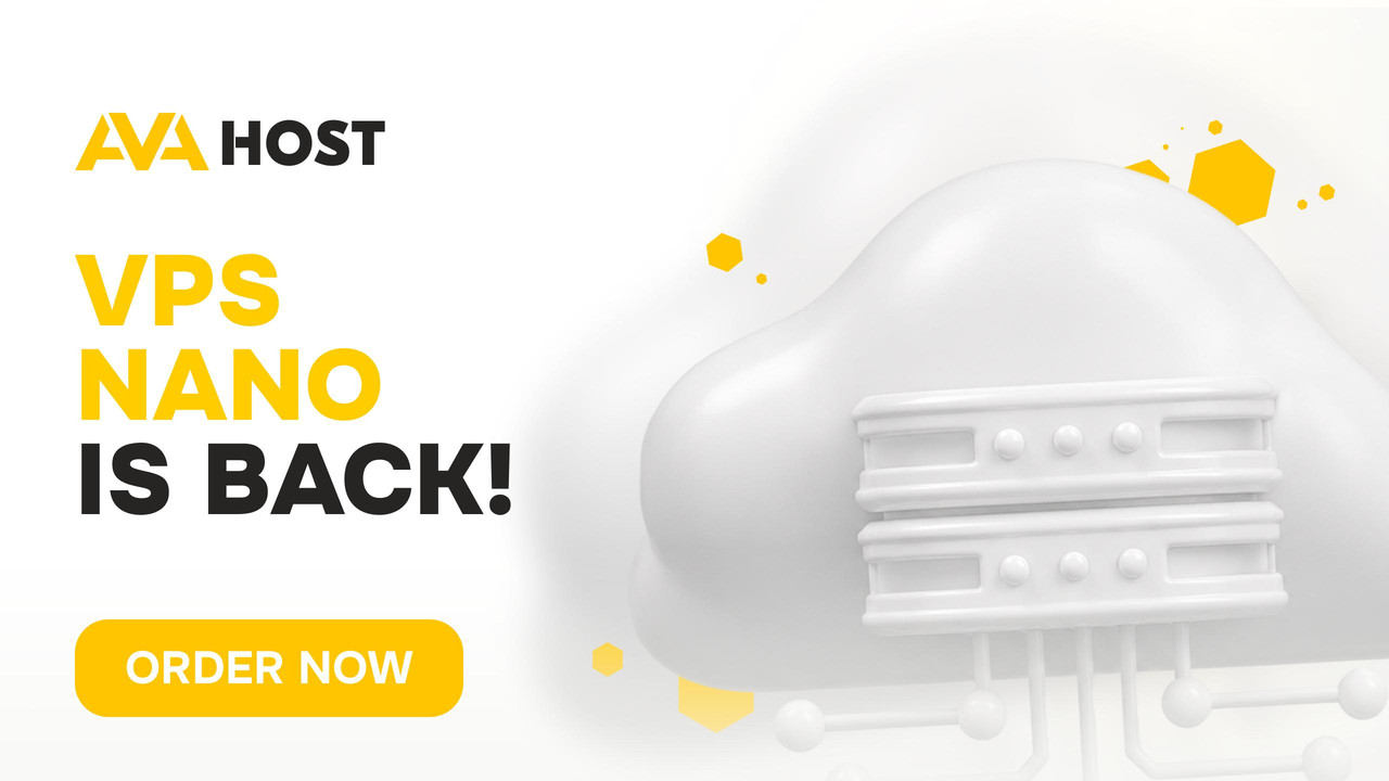 Ava.Hosting VPS Nano - affordable limited VPS hosting, back in stock