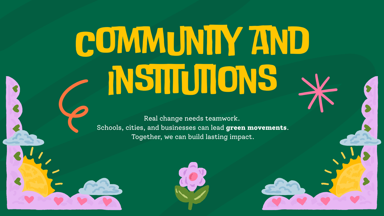 Green and Yellow Illustrated Earth Day Presentation