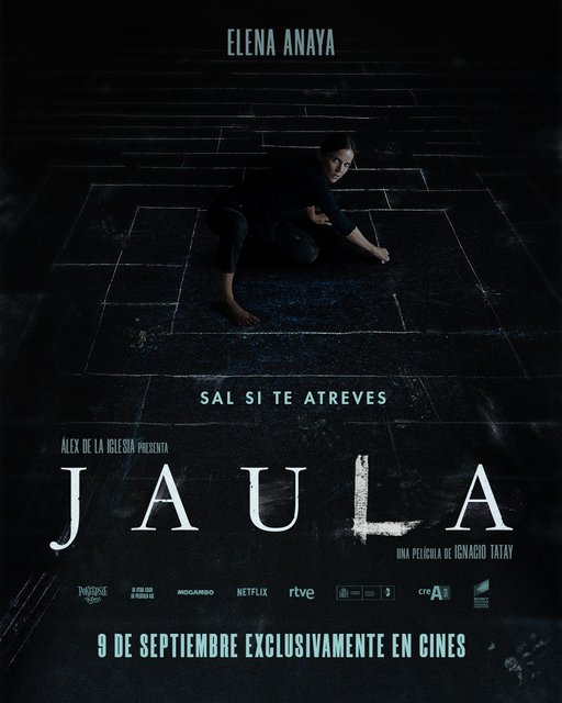 PÓSTER DE LA PELÍCULA DE TERROR “JAULA”, PROTAGONIZADA POR ELENA ANAYA