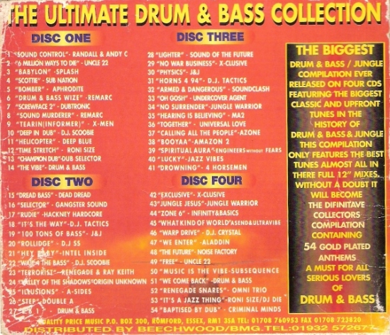 02/04/2023 - Various – The Ultimate Drum & Bass Collection (4 x CD, Compilation)(Quality Price Music – QPMCD2)   1995  (FLAC) R-646962-1188322525