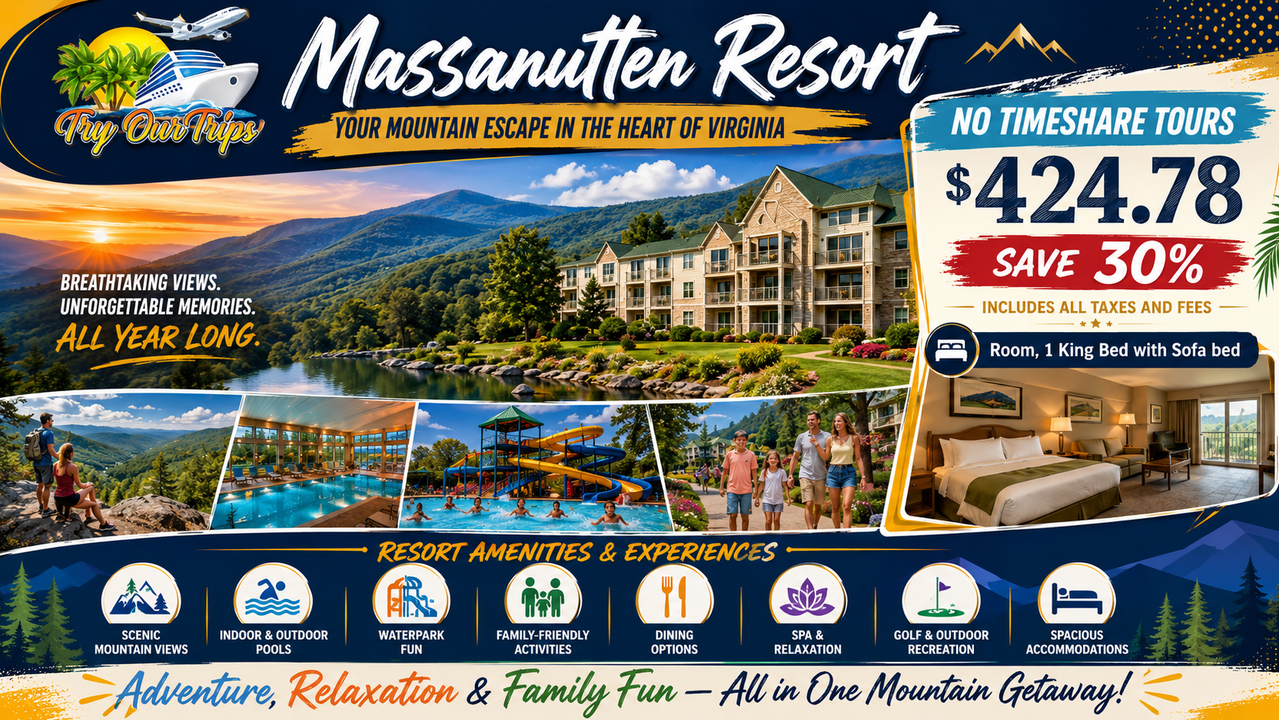 Massanutten Resort Virginia 3 Night Vacation Deal