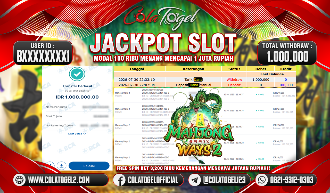JACKPOT SLOT GACOR!!