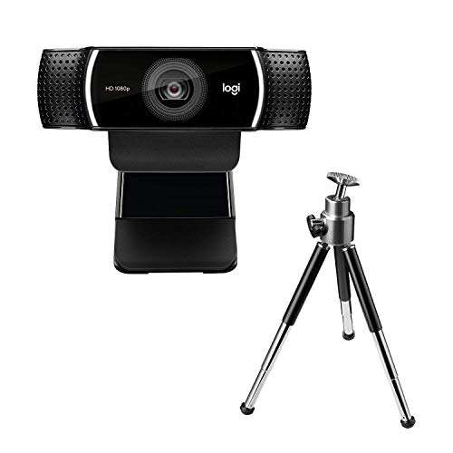 Amazon: Logitech C922 Pro Stream, Cámara Web para streaming profesional (incluye tripié y licencia gratis de 3 meses para XSplit)