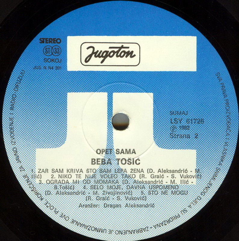 Beba Tosic 1982 sB