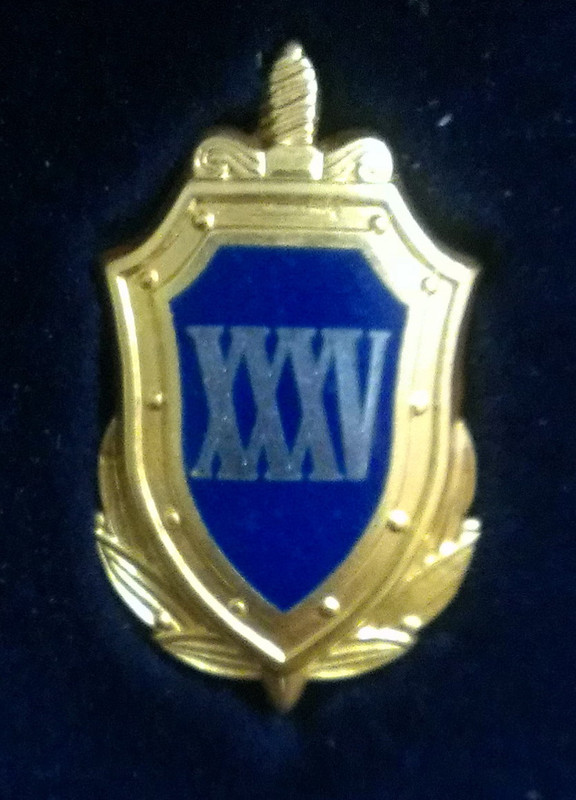 ХХХV лет лацканный знак