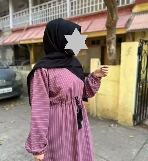 Fancy Muslim Wear Abaya Burqa Patti Dori Naqab (WITHOUT SHAWL) Color3 (R227)