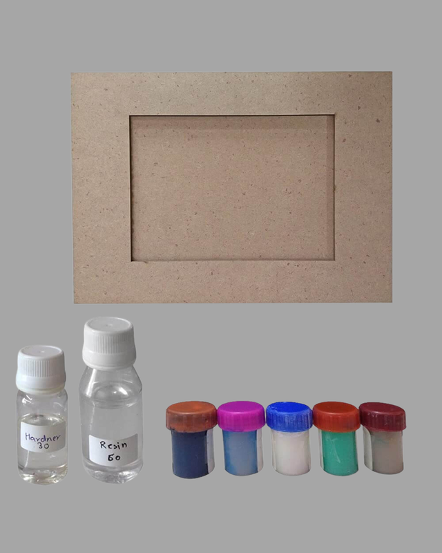 Resin Art on MDF Frame DIY Kit