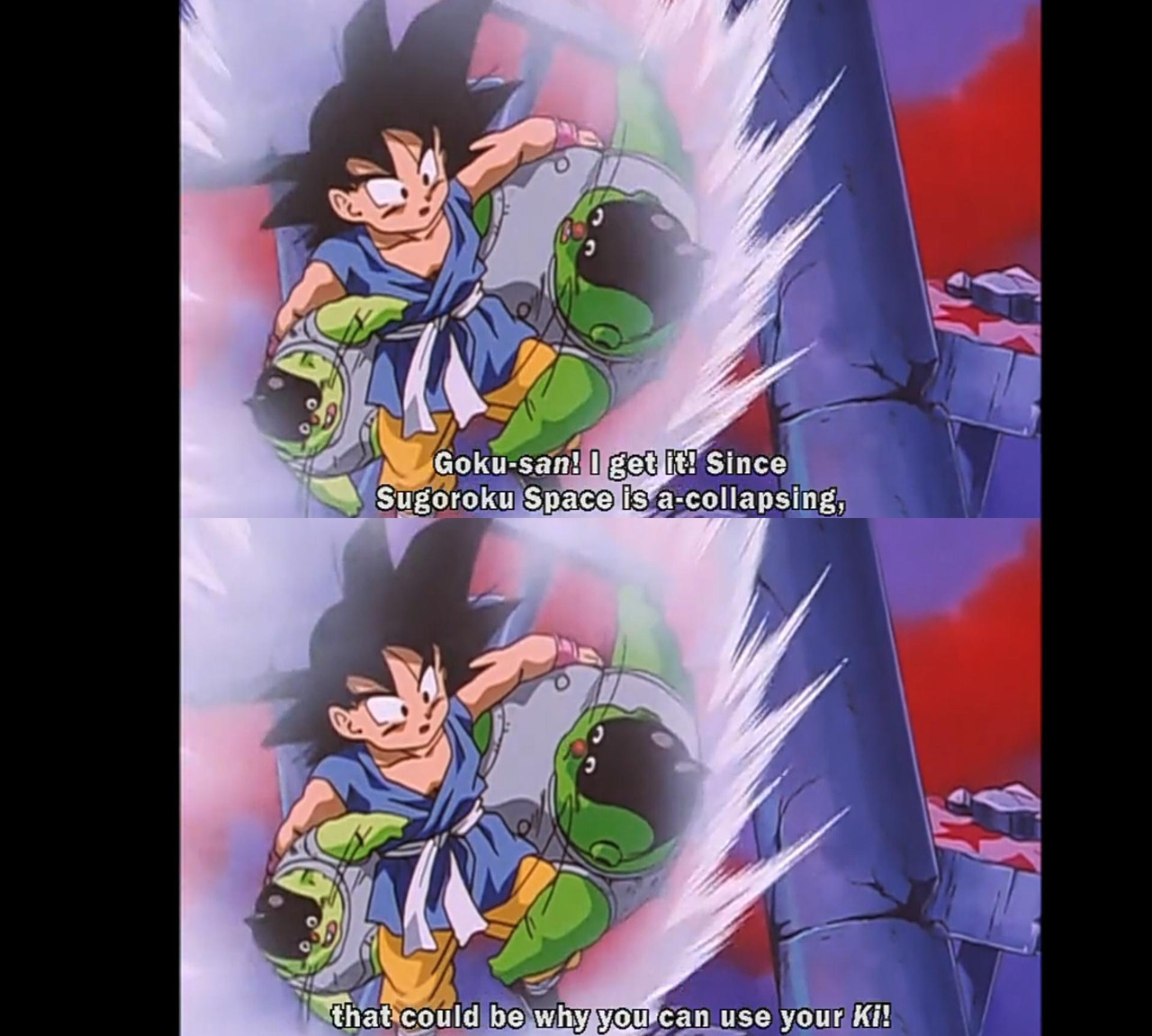 Sugoro guesses why Goku can use ki
