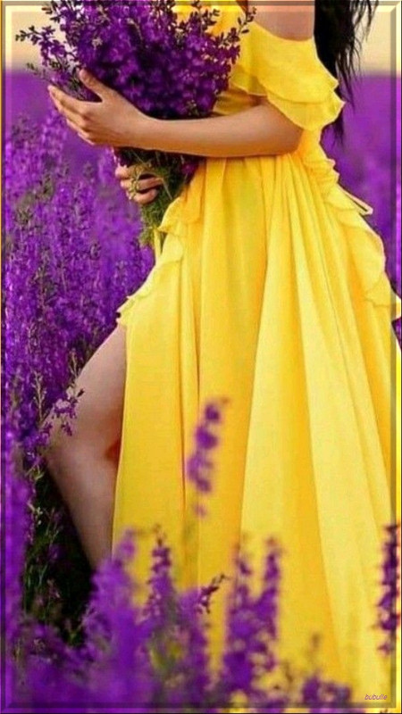 femme-jaune-bouquetrefaitbubulle