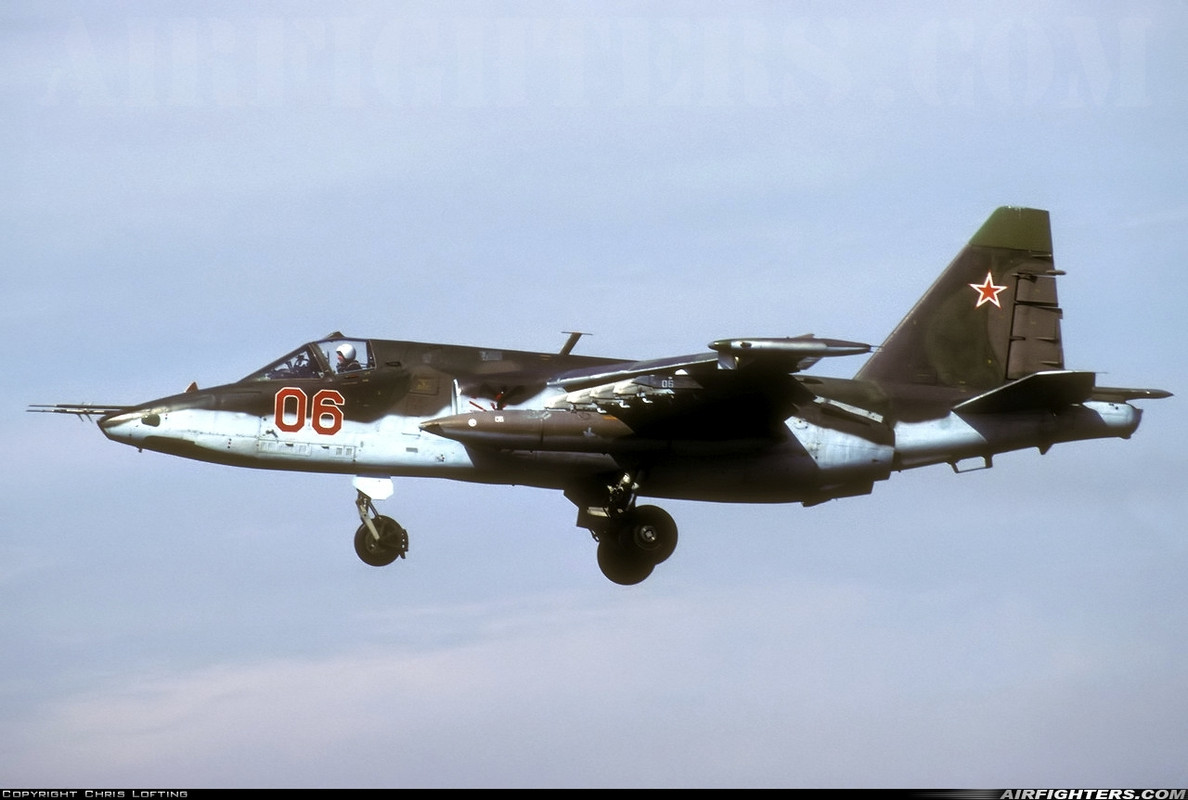 368 ShAP Su-25BM 06 RED (cn 25508110518)_30.07.92 Demmin Tutow