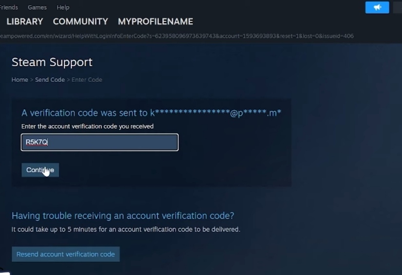 Change Password Step
