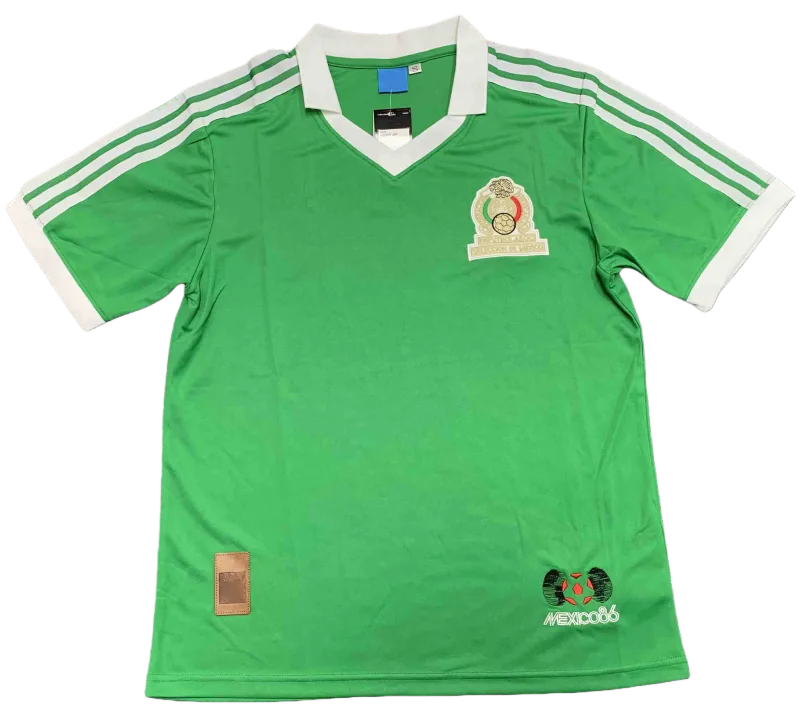 Camiseta de Fútbol México Local 1986 Retro Versión Aficionado