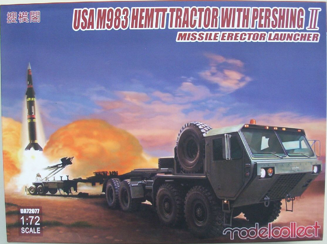 Modelcollect 72 USA M983 HEMTT Tractor With Pershing II Missile 