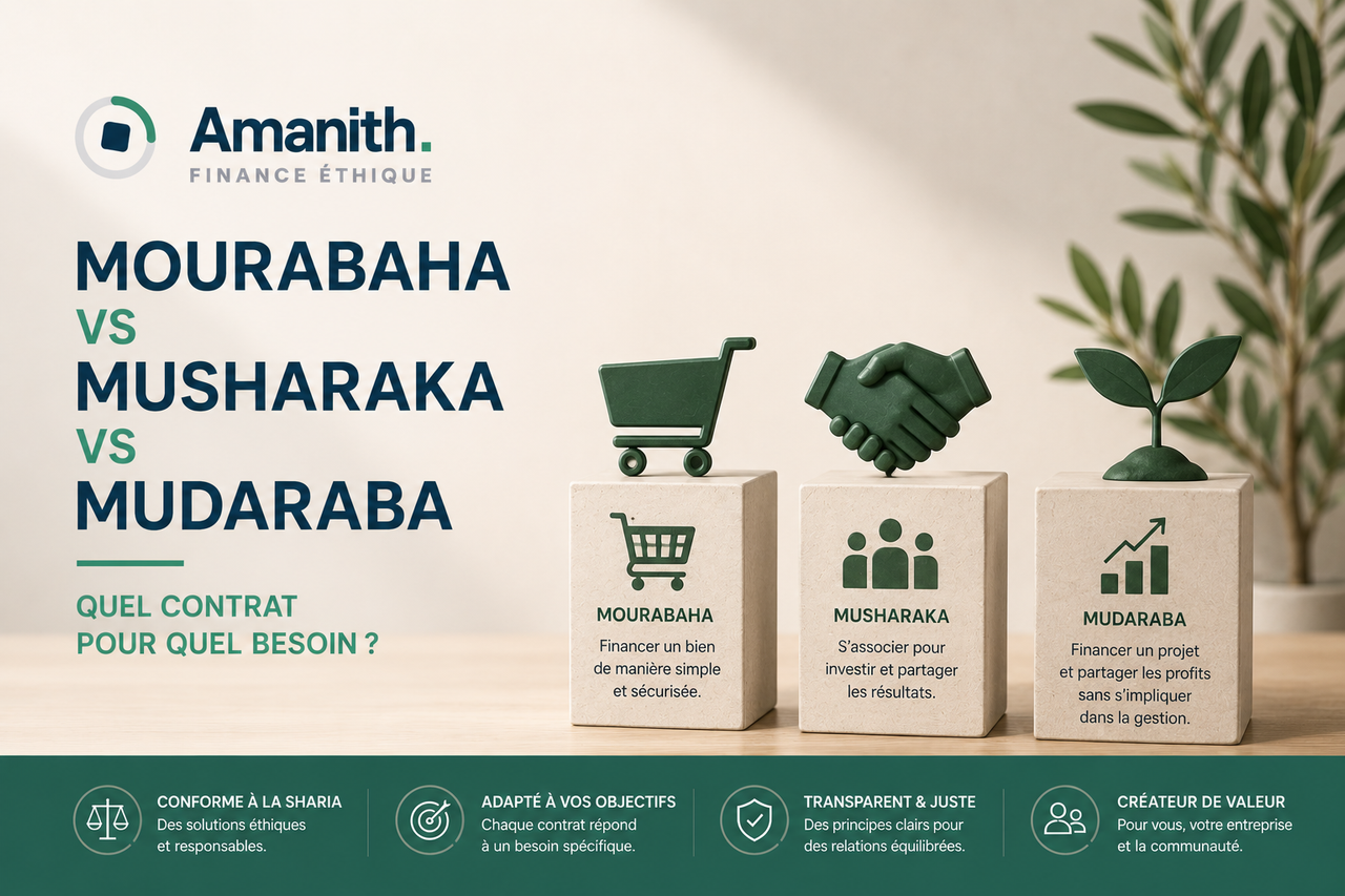 Mourabaha vs Musharaka vs Mudaraba : quel contrat pour quel besoin ?