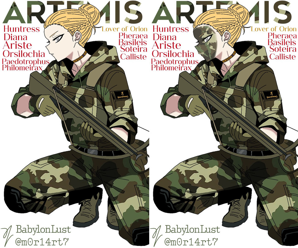 Artemis by me BabylonLust (@m0r14rt7)