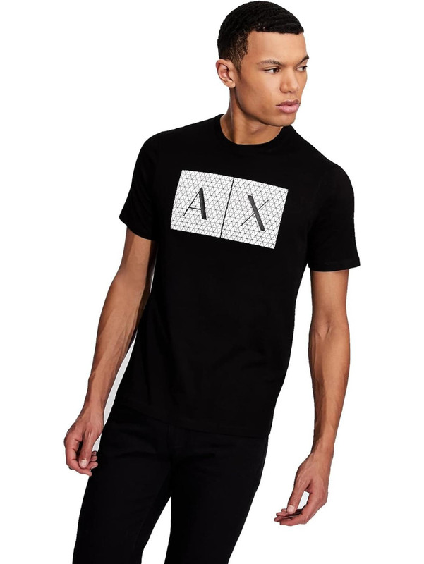 Armani Exchange Men s Triangulation Crew Neck T Shirt