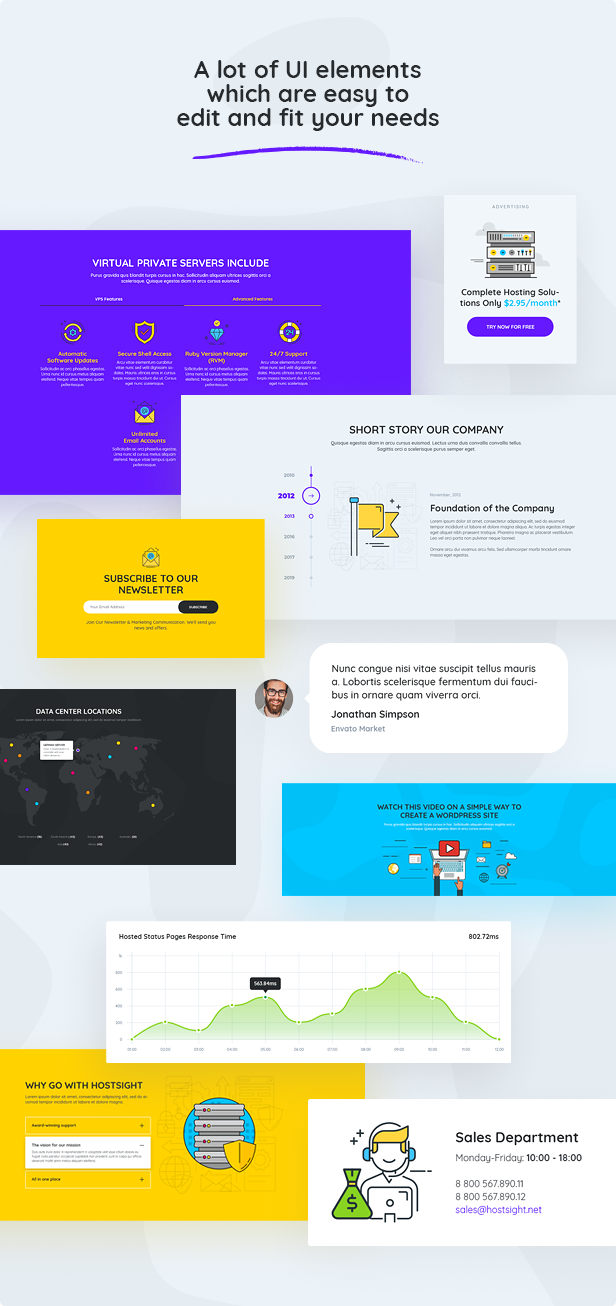 HostSite - Hosting and Technology Website PSD Template - 4