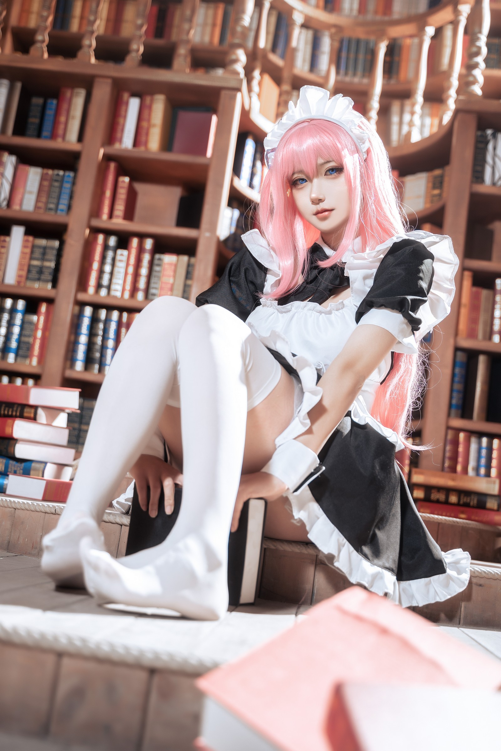 Seya-狮砸 – 孤独摇滚 后藤一里 女仆 Cos 高清写真（14P-162.3MB）插图