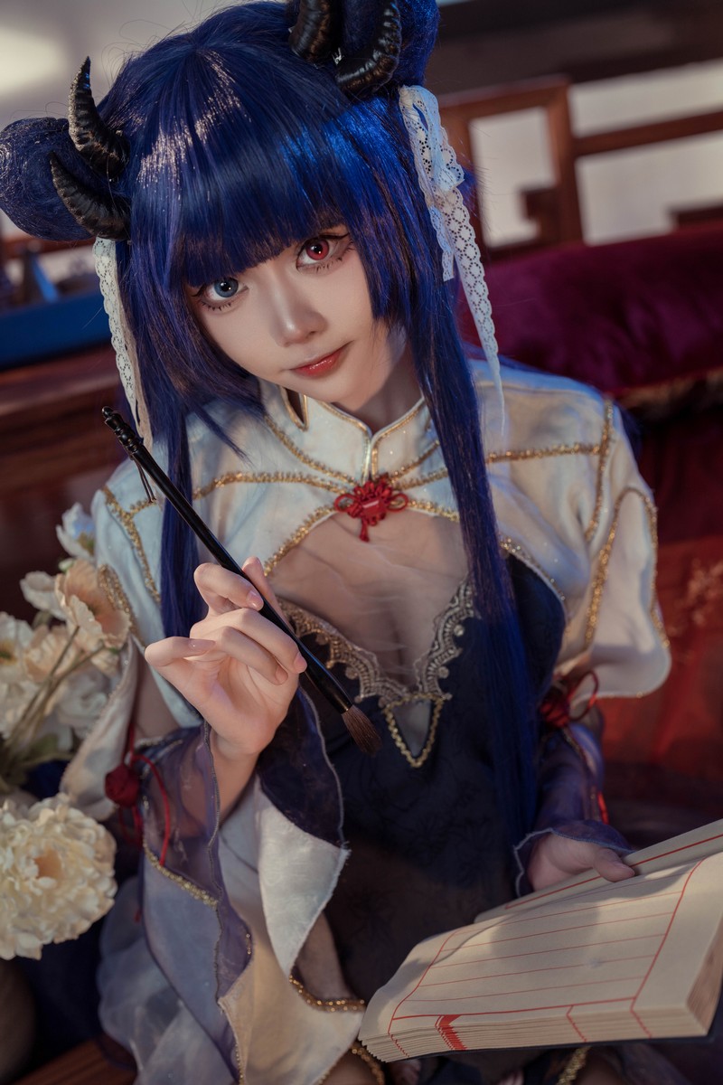 艾西Aiwest 伊吹新年旗袍Cosplay写真图集 新年主题高清图集 35P (396.8M)插图5