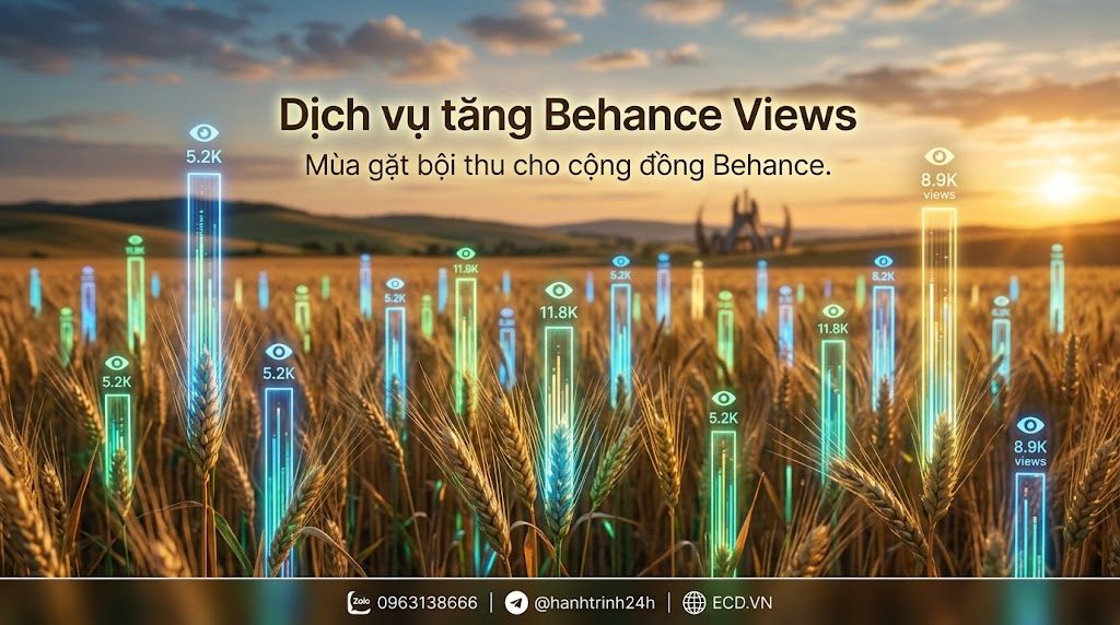 dịch vụ tăng behance views hàng đầu behance pro