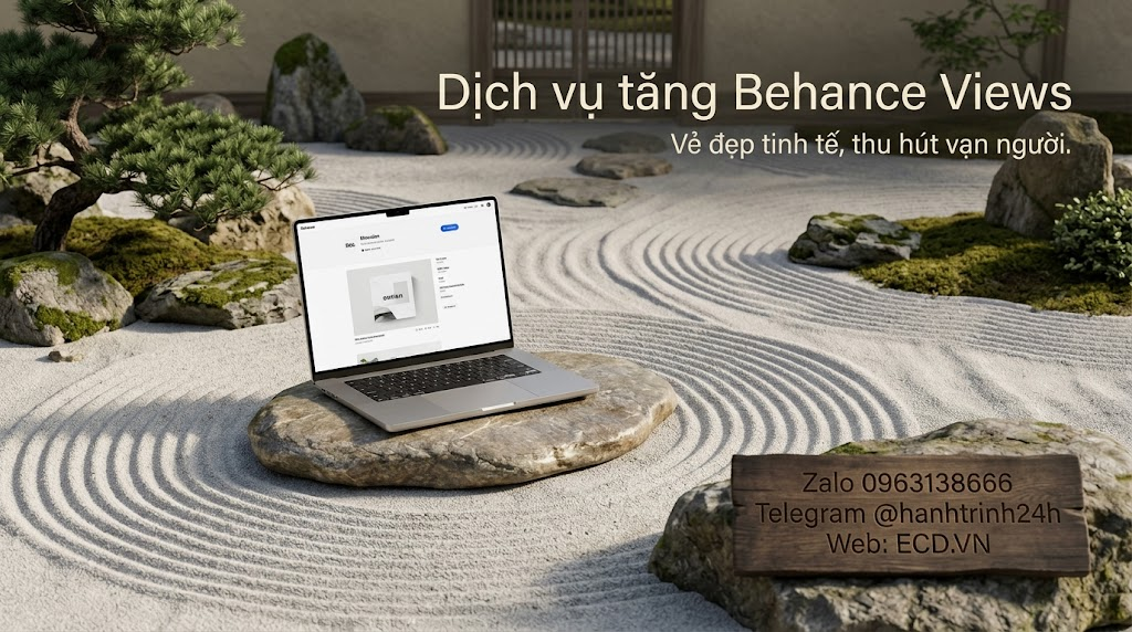 tăng behance views thật behance pro