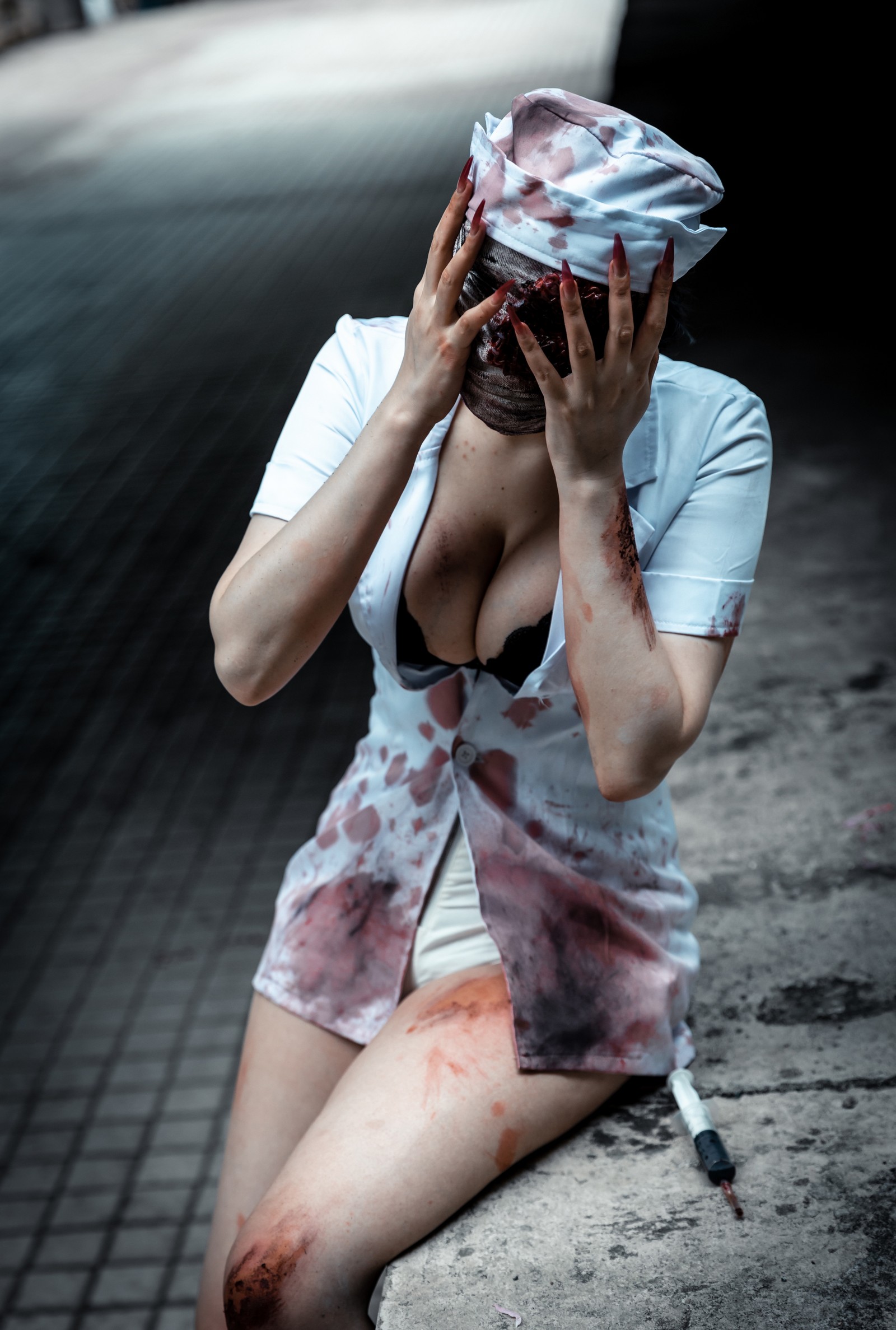 兔胖胖min – 寂静岭 丧尸护士 Cosplay 高清写真集（41P-249MB）恐怖题材插图6