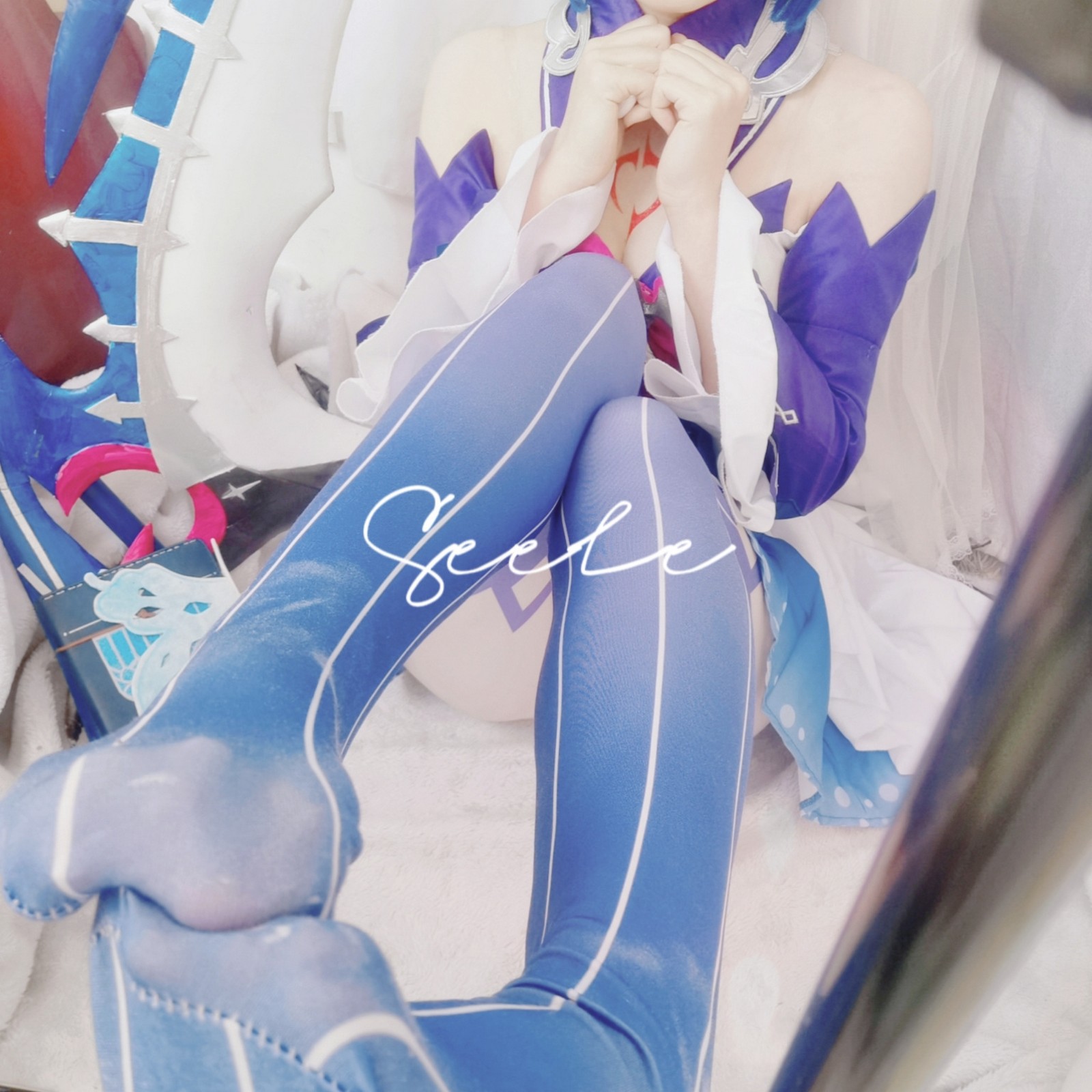 Seele麦麦希儿幻海梦蝶写真集｜梦幻蓝色系高清图集（168P-229.3M）插图2