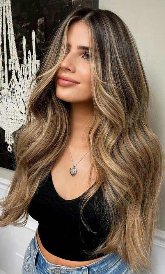 Beige blonde dyed with the balayage technique