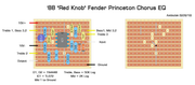 '88 Red Knob Fender Princeton Chorus EQ