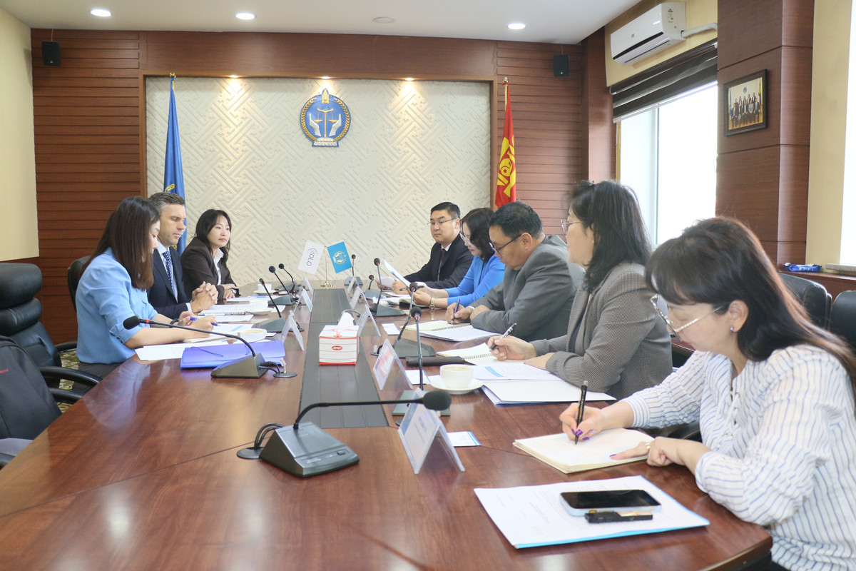 Олон Улсын эрх зүйн хөгжлийн байгууллагын Монгол Улс дахь Суурин төлөөлөгчийг хүлээн авч уулзлаа